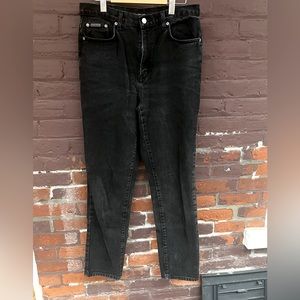 Black Calvin Klein jeans
